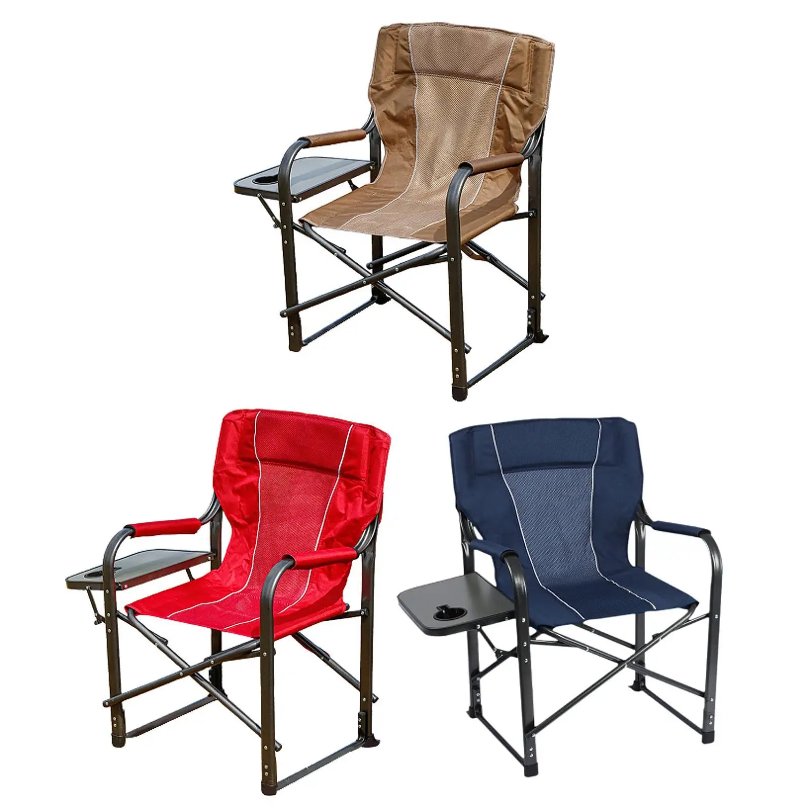 Camping Directors Chair Heavy Duty with Side Table for Concert Trip Picnic