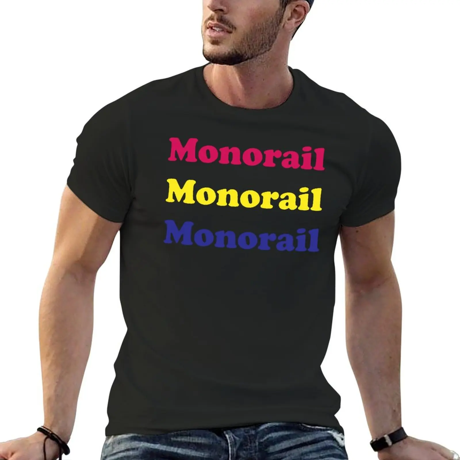 Monorail T-Shirt man clothes graphics baggy shirts mens graphic t-shirts big and tall