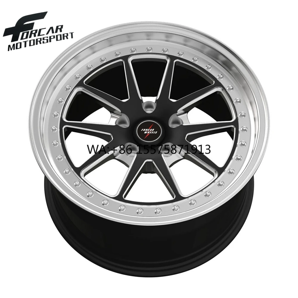 

Высококачественные кованые диски Forcar Factory из алюминия T6061, глянцевые черные с полированной кромкой, на заказ, 16-24 дюйма