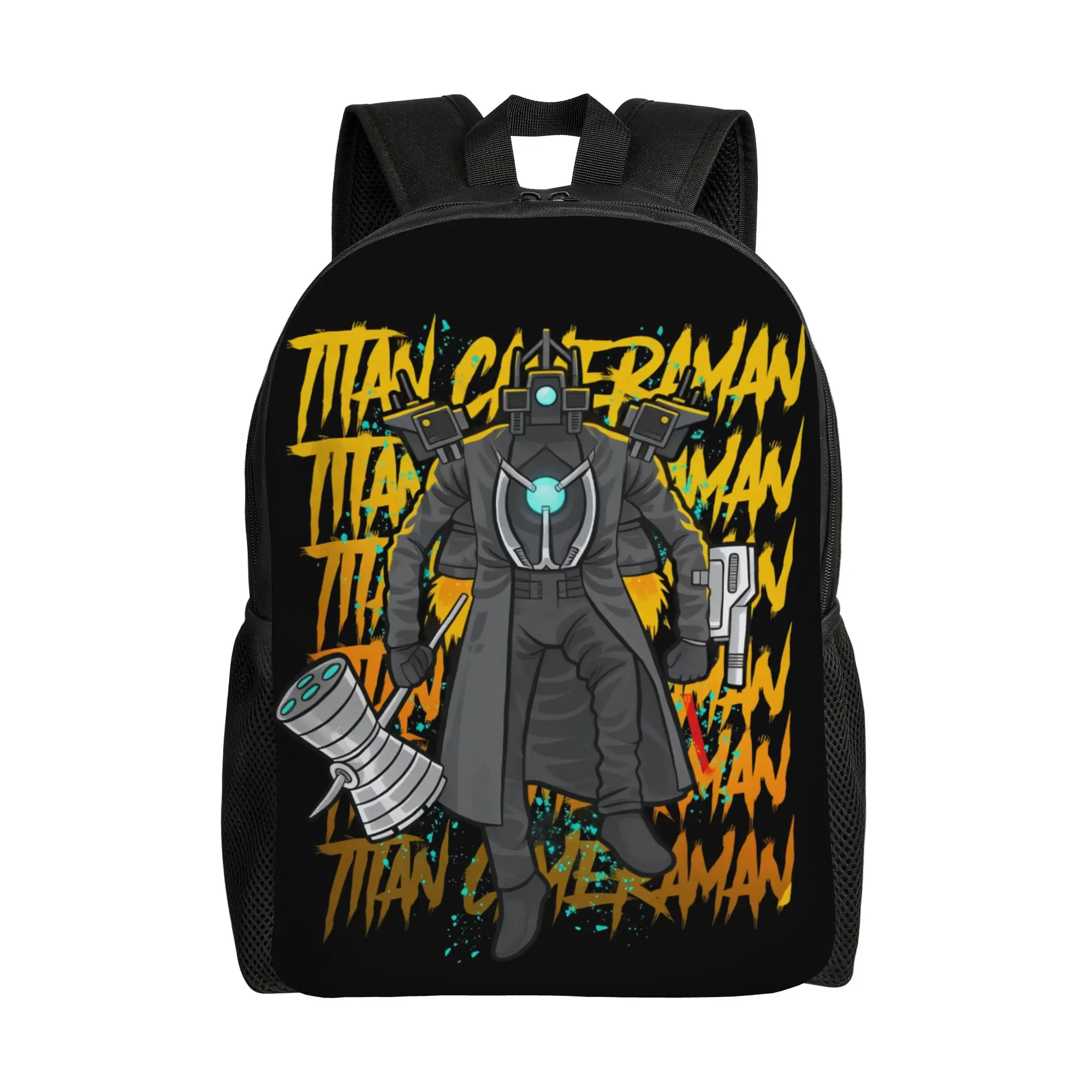 

Рюкзак Skibidi Toilet Titan Cameraman, университетские рюкзаки, забавные школьные сумки для мальчиков и девочек, рюкзак с красочным узором