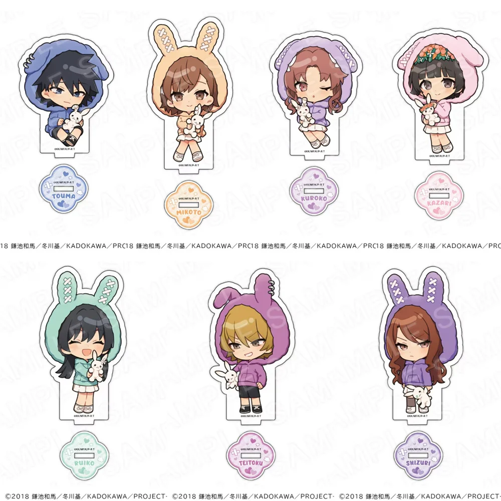 10CM Anime A Certain Magical Index Acrylic Keychain Ornaments Rumi Zoey Mira Decorations cosplay Accessories Christmas Gifts