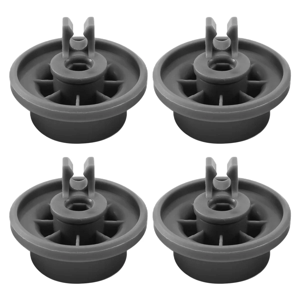 2025 New 4 x Dishwasher Lower Basket Rail Wheels for & Grey 165314