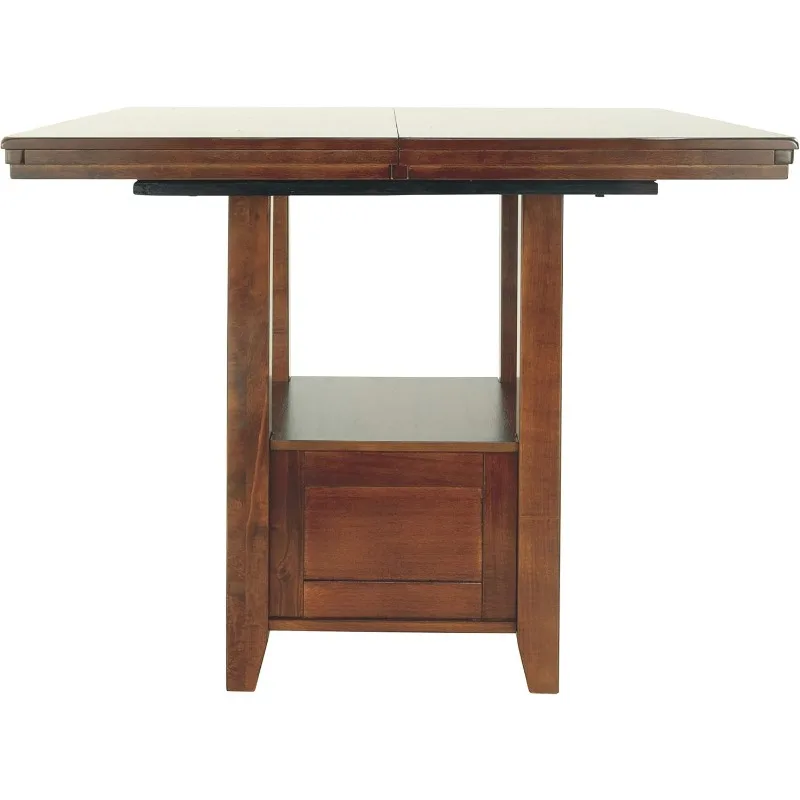 Ashley Ralene-Mesa de extensión de comedor de altura de mostrador tradicional,