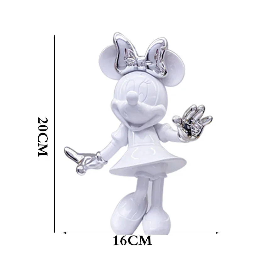 Disney Welkom Galvaniserende Mickey Minnie Pop Creatieve Luxe Cartoon Decoraties Trend Ornamenten Speelgoed Vakantie Kerstcadeau