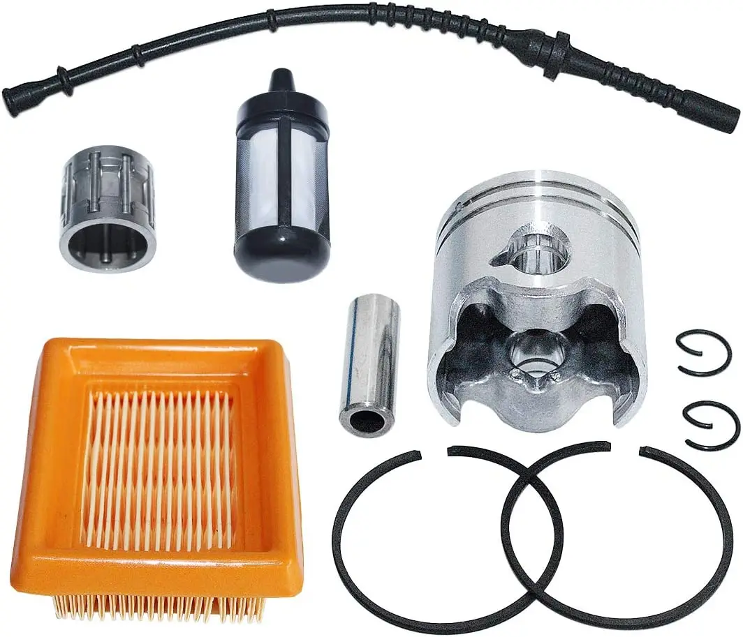 Imagem -02 - Anel de Pistão ar Filtro Combustível Mangueira Linha Kit para Stihl Fs120 Fs200 Fs250 Trimmer 4134 030 2010 4134 141 0300 38 mm