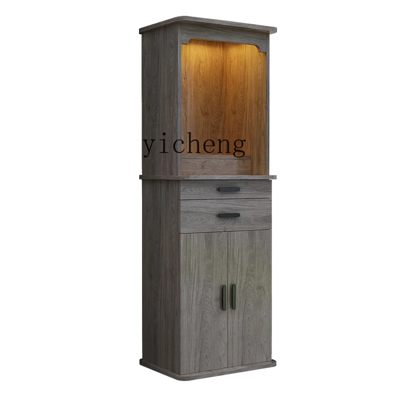 

TQH Offering Table Buddhist Terrace Standing Cabinet Statue Offering Table Guanyin Cabinet Shrine Household Living Room