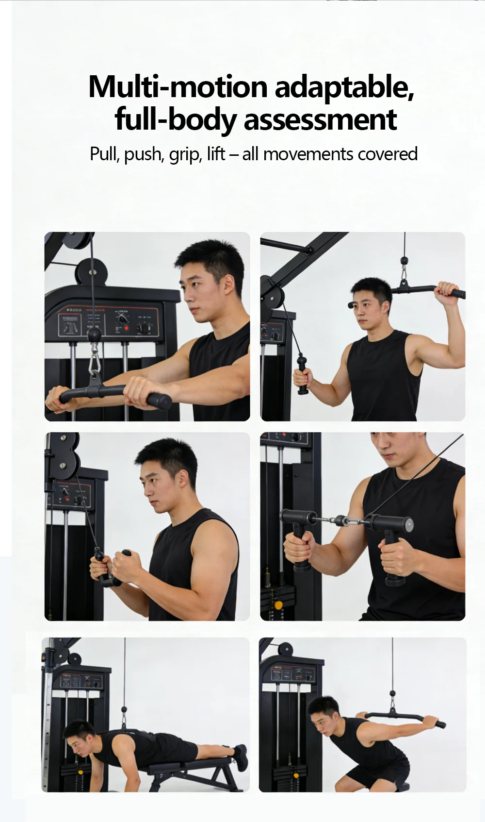 500kg Hochpräziser Isometrischer Kraftmesser Dynamometer Kraftsensor Push-Pull APP-Steuerung RFD Peak Force Paket 2 – Detail 14
