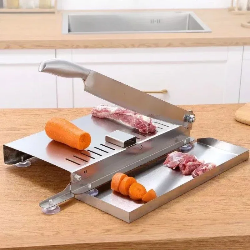 

Multi-functional Beef Mutton Roll Slicer Bone Cutter Frozen Meat Slicer Guillotine Chop Chicken Chop Duck Herbs Kitchen Tools