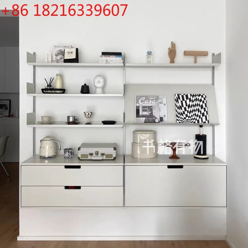 TAO Modern Simple Bookcases Large Capacity Fashionable Bookcases French Retro Living Room Furniture Zu Bucherregalen YS40CC