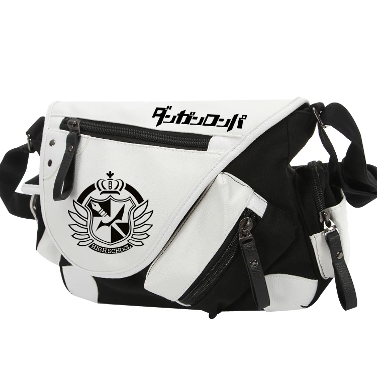 Anime Danganronpa Monokuma Bear Canvas Casual Zipper Shoulder Bag Crossbody Bags Schoolbags Messenger Gift