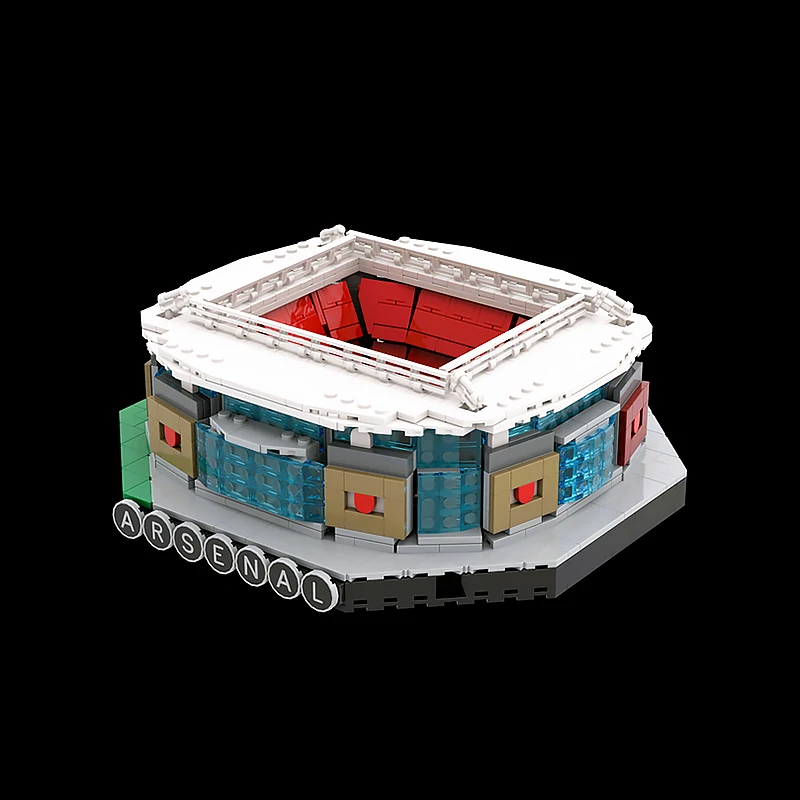 Stadio di calcio Nuovo Moc Building Blocks Emirati Stadio Tecnologia Mattoni modulari Modello Regalo Giocattolo di Natale Set fai da te Assemblaggio!