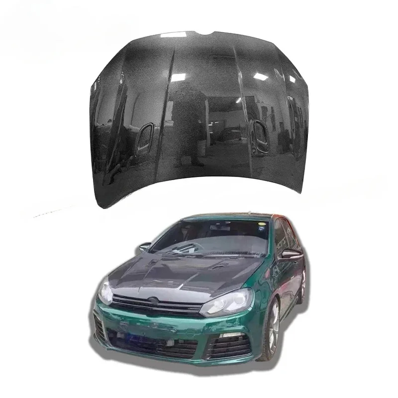 

High Quality Carbon Fiber Hood For Golf 6 MK6 GTI R20 Upgrade Engine Cover Aerodynamic Peormance Kit