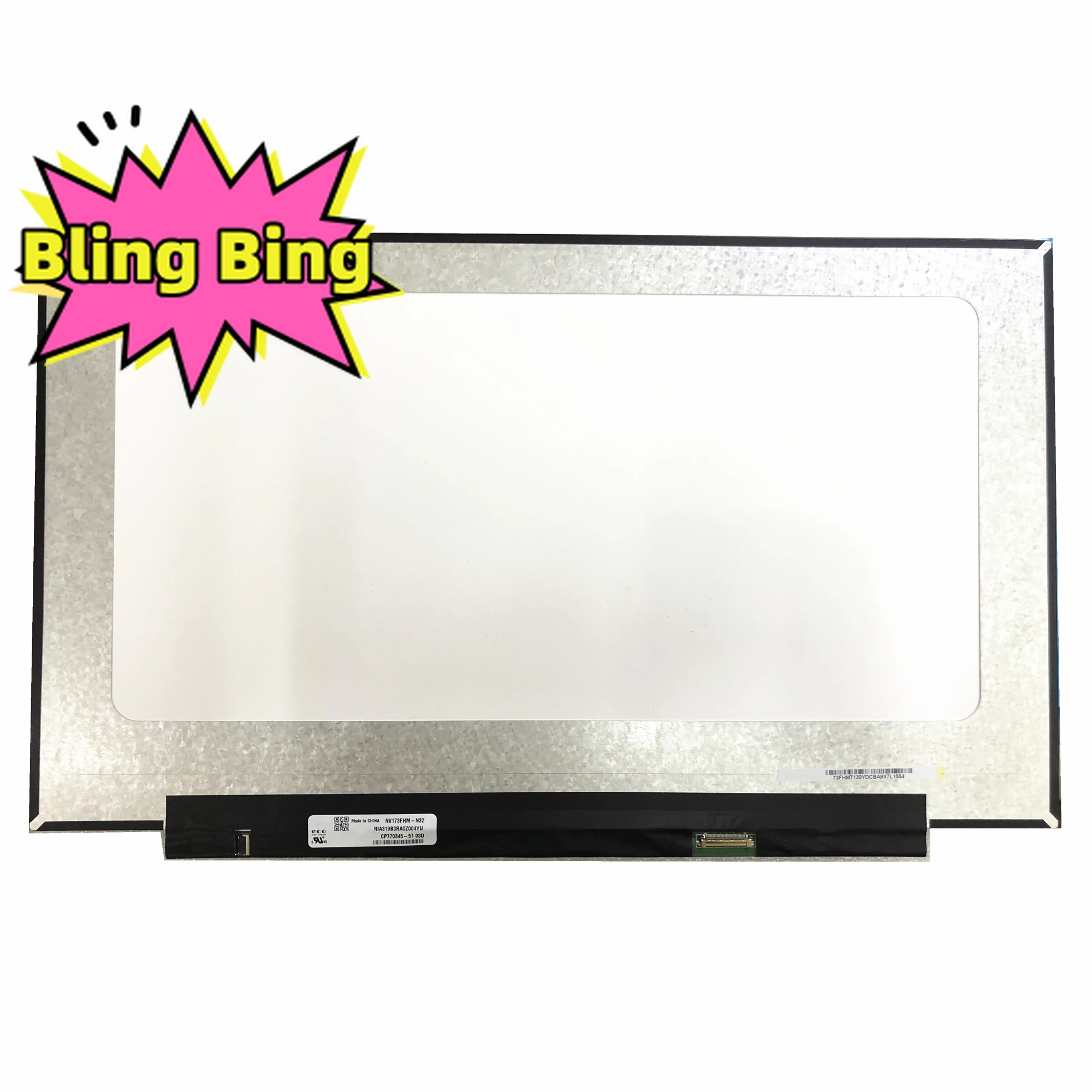 

NV173FHM-N32 fit NV173FHM-N4C NV173FHM-N46 B173HAN04.2 17.3" 1920×1080 30 Pins Display Panel EDPIPS FHD LED Screen LCD