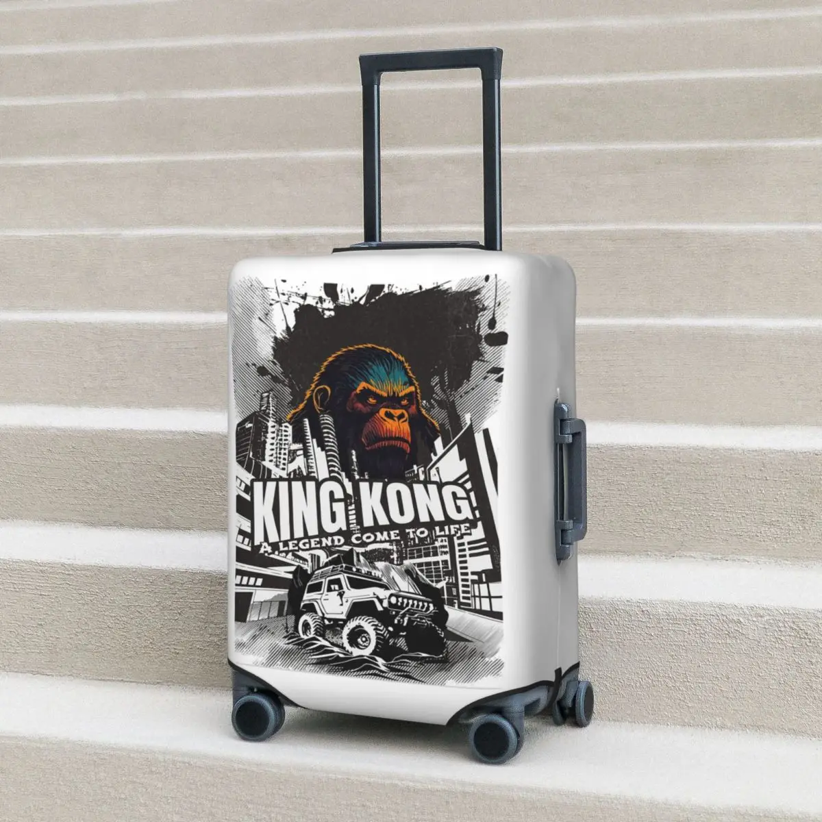 

King Kong - A Legend Suitcase Cover Protection Elastic Travel Luggage Protector Covers for 18-32 Inch