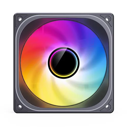 Imagen 2 del producto JONSBO ZB120/240/360 ventilador de chasis de 12CM con luz divina ARGB aspas giratorias de avance/retroceso sincronizadas ventilador de refrigeración integrado