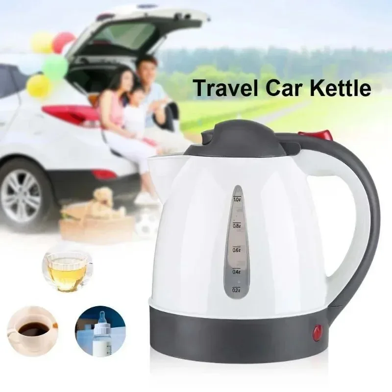 Portable car kettle wholesale car big truck 12v24v electric kettle cigarette lighter make tea boiling cup 1000ML