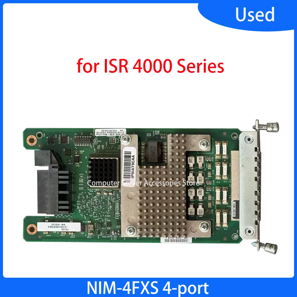 

Original NIM-4FXS 4-port Network Interface Module - FXS for ISR 4000 Series Routers Expansion Module Board NIM 4FXS