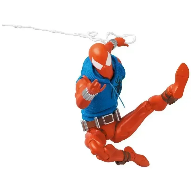 New  Scarlet Spider Action Figure Mafex 186 Ben Reily Figures Comic Ver SpiderMan Anime Collection Ko Figure Model Toy Gift