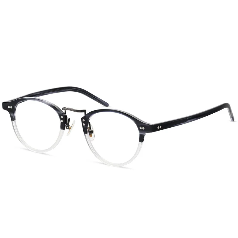 Japanese Brand Retro Round Glasses Frame Women Optical Myopia Prescription Eyeglasses Men Handmade Acetate Vintage Eyewear