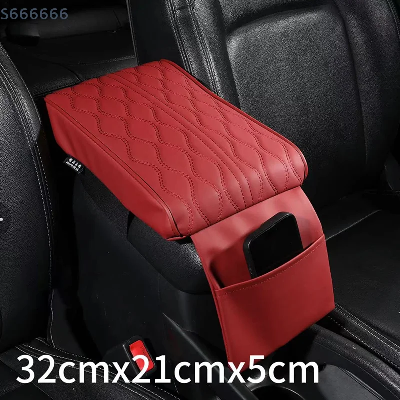 Car Center Console Armrest Box Mat Protective Pad For Truck Vehicles Universal Easy Installation Arm Cover Case Storage Bag
