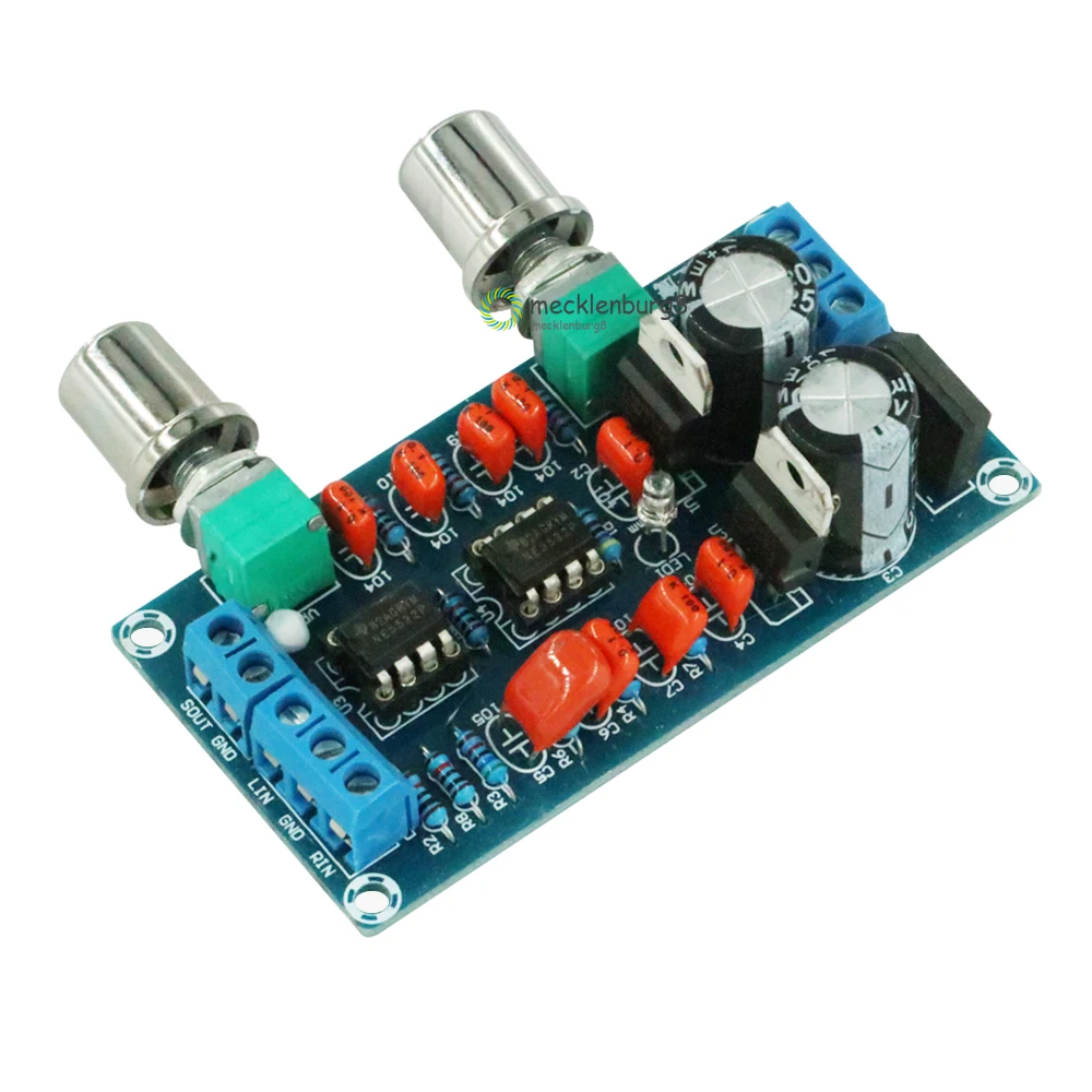 NE5532 Low Pass Filter Board Level Before The Board Finished Plate Overweight Subwoofer Sound Palette Low-Pass Filter 9-15V