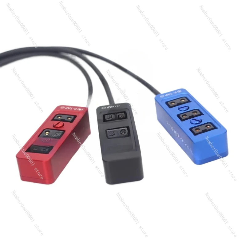 DTAP B Port V Port 1/3 Power Cord Camera DTAP Power Distributor Red Blue Black Metal Shell