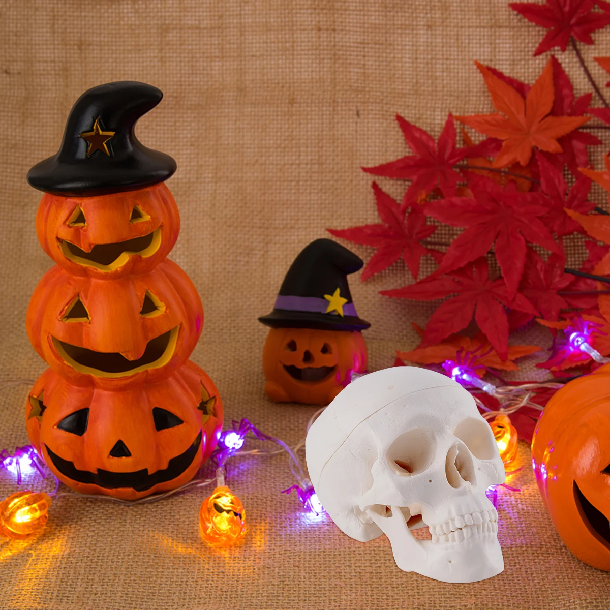 

Human Body Skull Decoration Toy Heads Pvc Halloween Simulation Creative Scary Toys