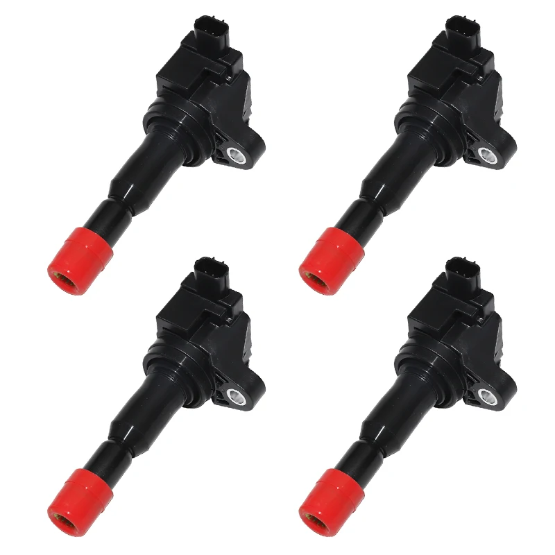 4Pcs Ignition Coils 30520-PWC-003 CM11110 For HONDA FIT L4-1.5L 2007-2008 JAZZ II CITY Saloon 1.3L 2002-2008 UF581 30520PWCS01