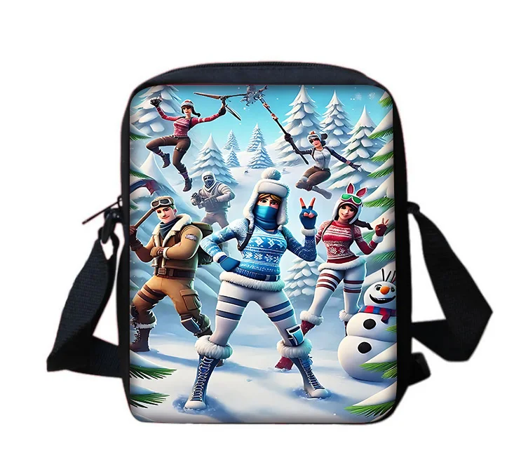 Hot Game Shooting Fortnites Boy Girls Printed Shoulder Messenger Bag Child Casual Handbag Men Women Phone Bag Shopping Bag