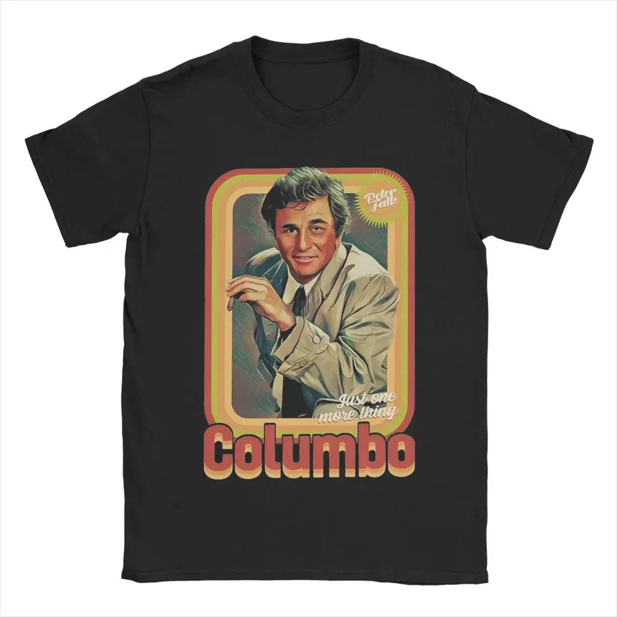 Columbo Tv Shows Men's T Shirt Novelty Tee Shirt Short Sleeve O Neck T-Shirt Pure Cotton Plus Size Tops