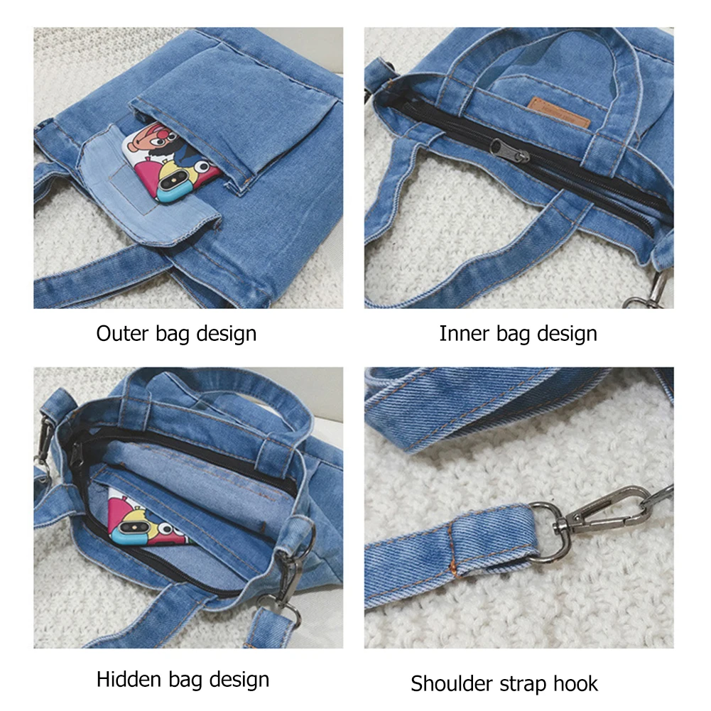 

Women Shoulder Bag Large Capacity Stylish Tote Handbag Adjustable Straps with Pockets Zipper Closure for Beach Shopping School