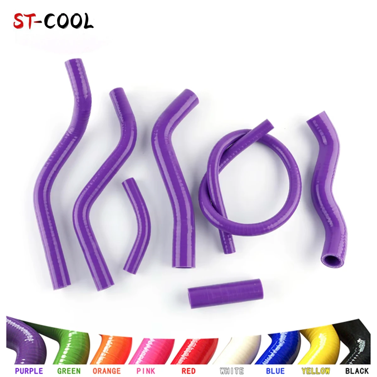 FOR 1990-1997 HONDA CR125R (LOT A) CR 125 Radiator Hoses 1991 1992 1993 1994 1995 1996 Silicone Tubes Kit Piping 7Pcs 11 Colors