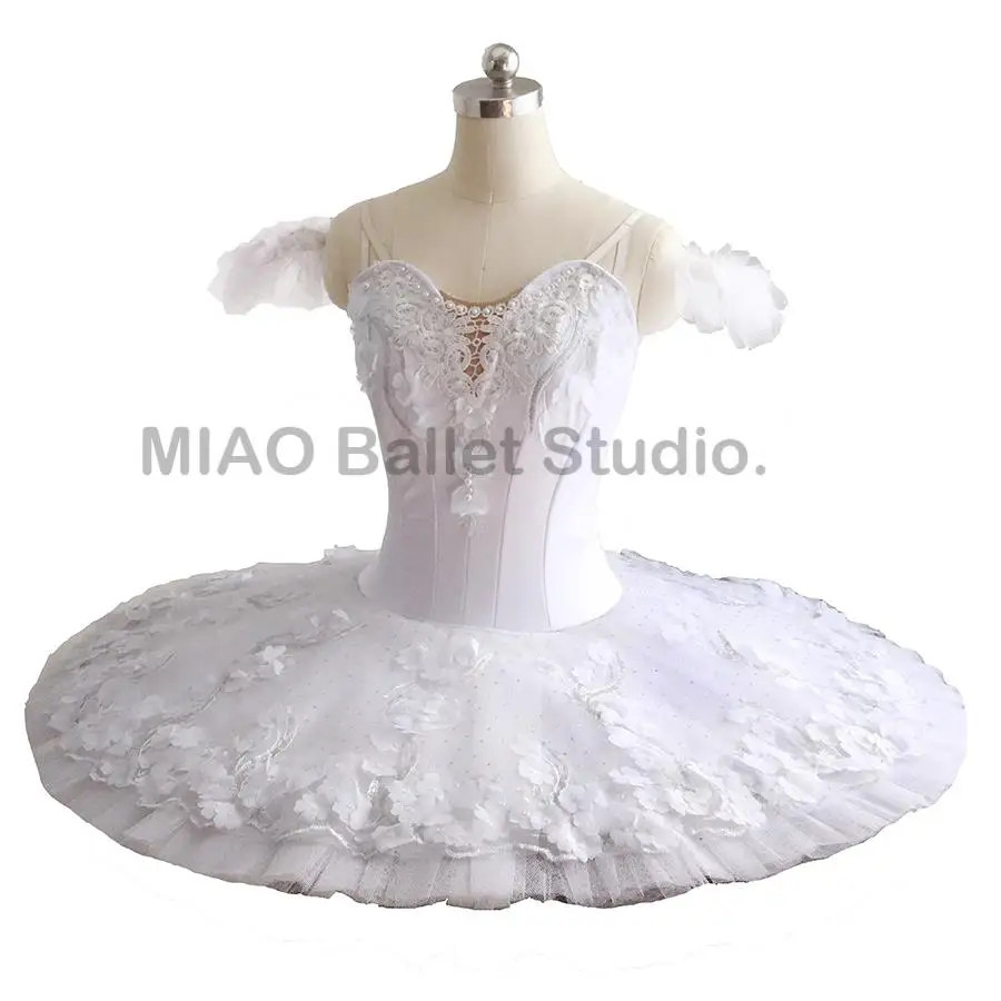 Snow Queen costume for the Nutcracker Adult Professional Ballet Pancake Tutu Costume Classical women performance tutus 006