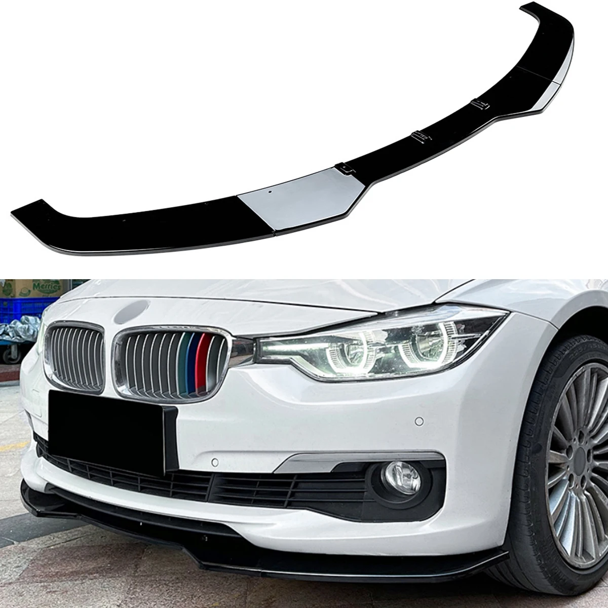 

Для BMW 3 серии F30 F35 318 320 328 335 2013-2019 автомобильный комплект для губ Canard, защитная крышка, передний бампер, сплиттер, спойлер для губ