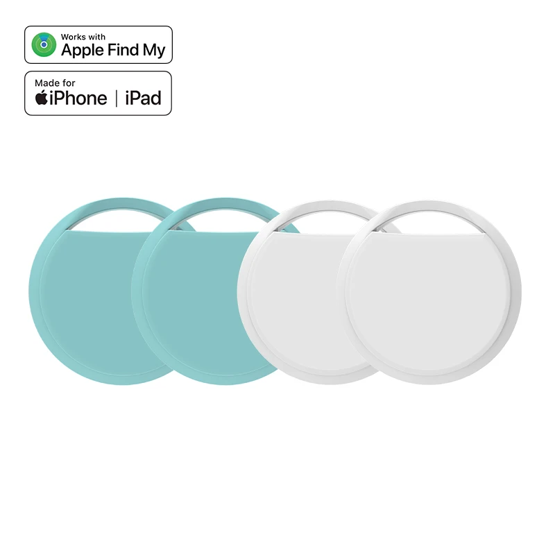 

4 шт. красочный трекер с защитой от потери для Apple Airtag, замена через Find My Bluetooth GPS трекер для багажа IOS MFi Key Finder