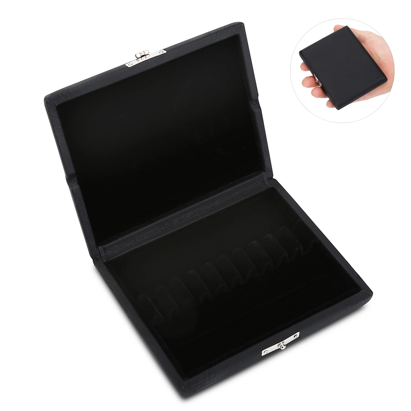Oboe Accessory Box Oboe Reeds Case Wooden PU Leather Cover Reed Case Holder Storage Box for 10/12/ Oboe Reeds
