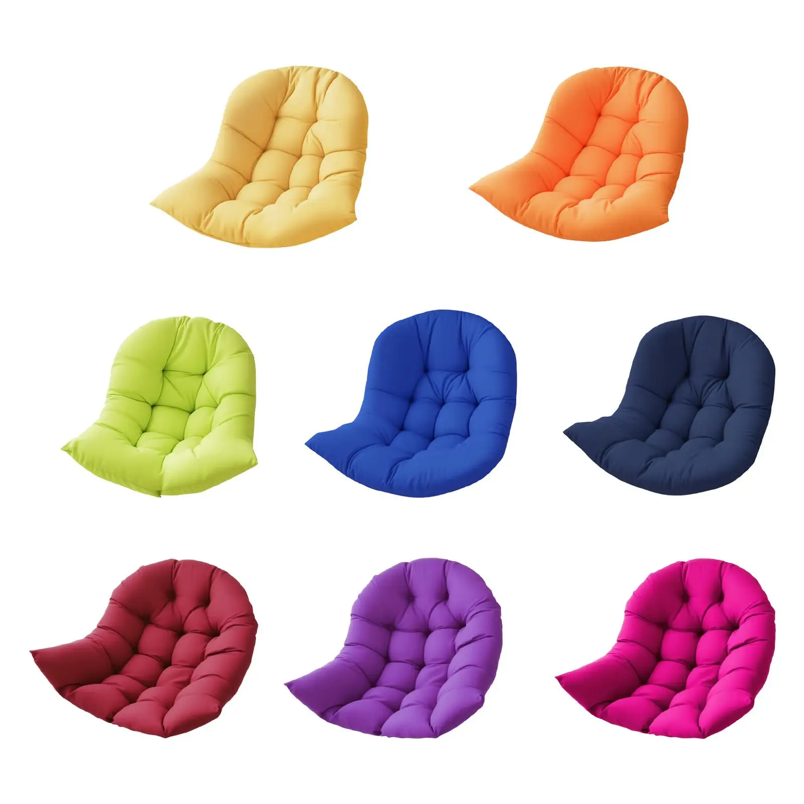 Outdoor Basket Chair Cushion Plush Hammock Chair Seat Pad Easy Care for Balcony Patio Lounge