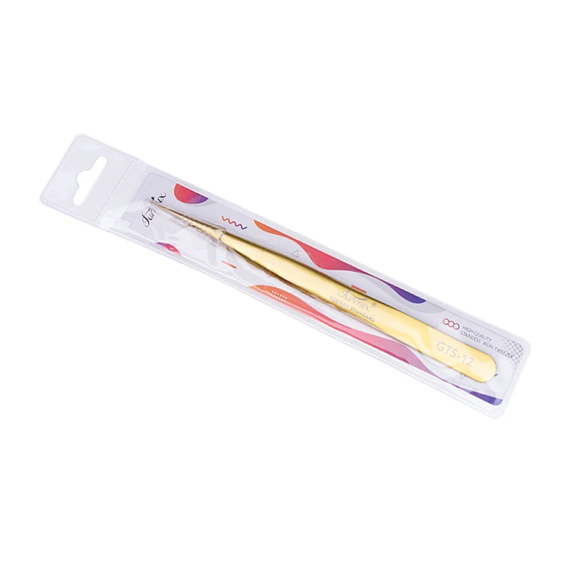1 pz Nuovo Funmix Pinzette per Estensione Ciglia In Acciaio Inox Superhard Ciglia Pinzette Pinzette Anti-Statiche Ad Alta Precisione