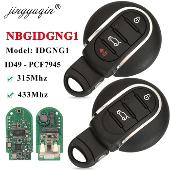 Jingyuqin 3/4BTN Slimme Afstandsbediening Autosleutelzakje 315 MHz 434 MHz ID49 voor BMW Mini Cooper Countryman Clubman F-serie F55 F56 2015-2018