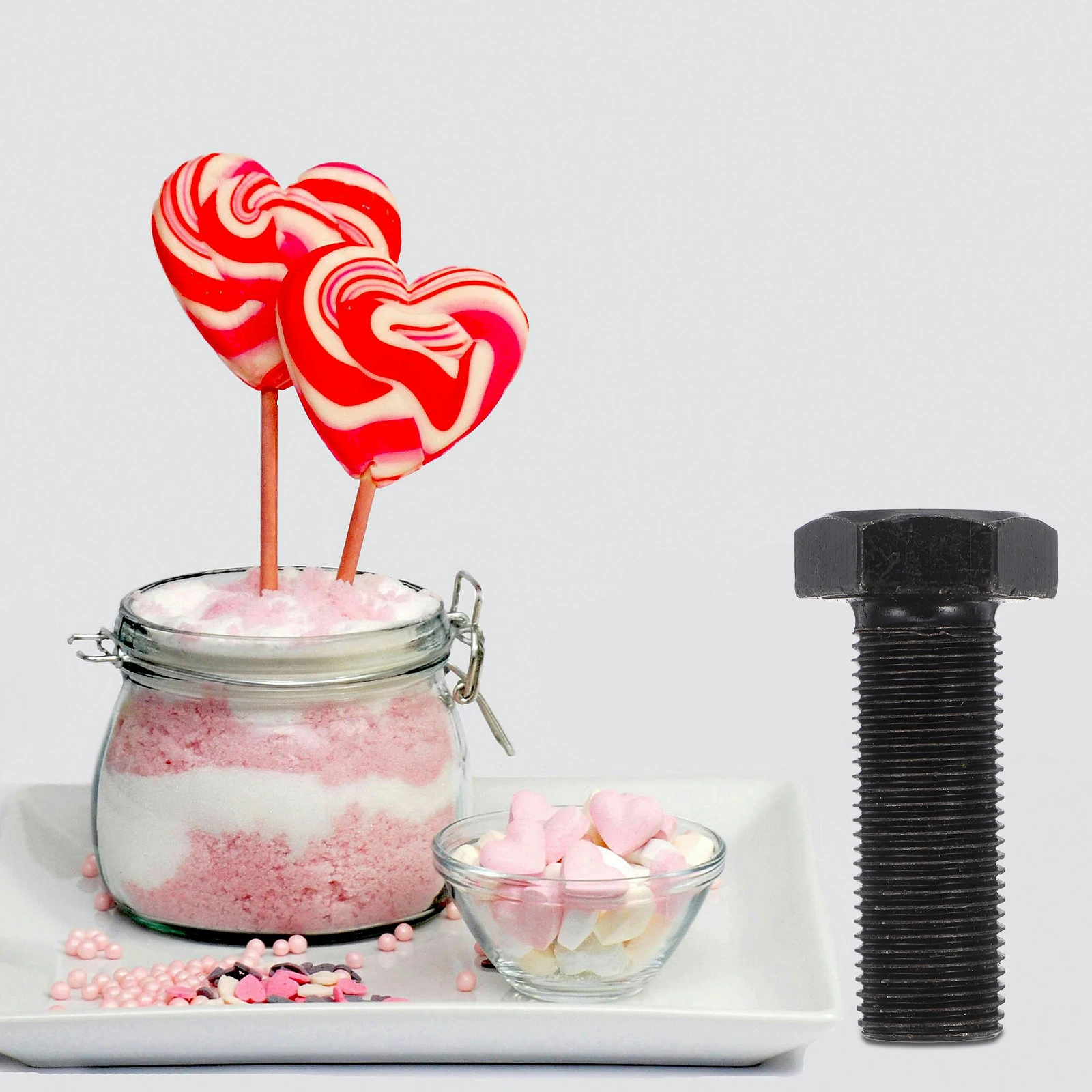 Outdoor Realistic Screw Shaped Storage Box Silver Hidden Container Camping Accessories Stash Secret Metal Hider Bolt Containers