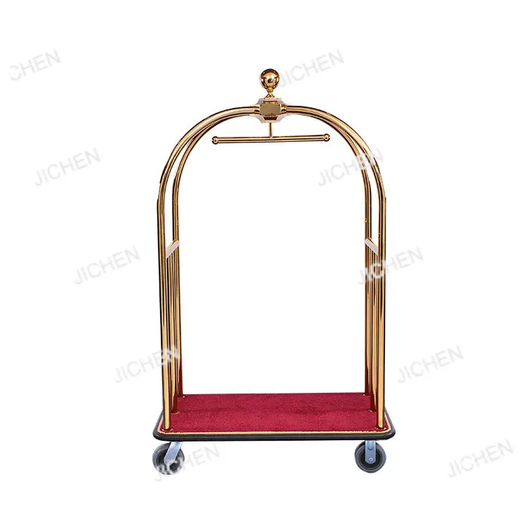 

Отель использует высококачественные тележки-клетки из нержавеющей стали с золотым покрытием для тяжелых грузов. Удобства в лобби.