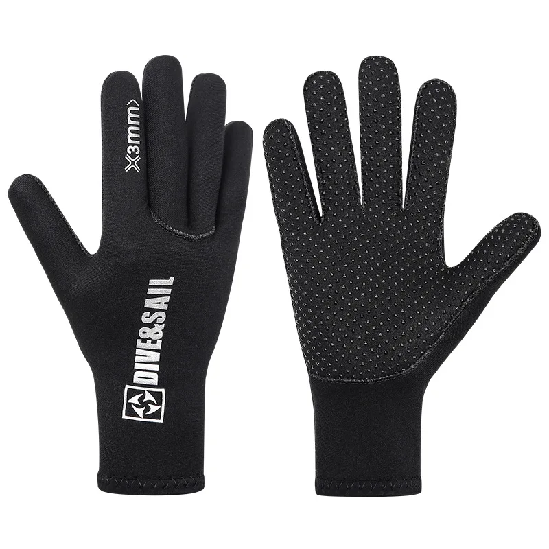 New 3mm/5mm Diving Gloves, Thickened Anti Slip Outdoor Rescue, Equipped With Surfing Winter Diving Suits,C752