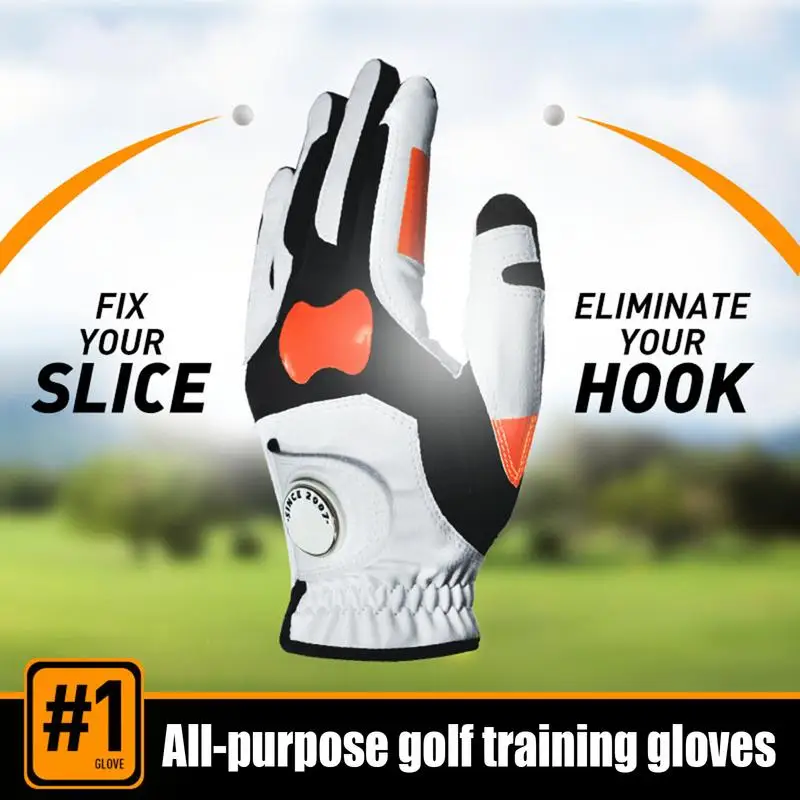 Mens Left Hand Golf Glove Golf Grip Corrector Gloves Golf Chipping Correction Gloves Grip Trainer Gloves For Golf Golf Training