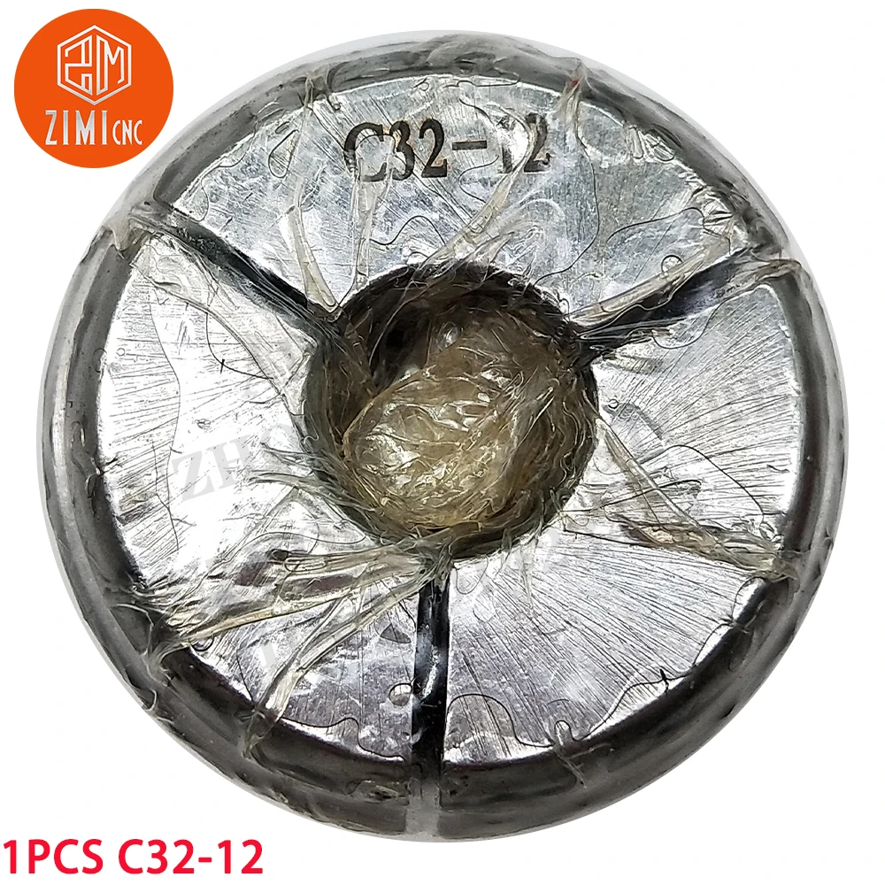1PCS 스트레이트 생크 콜레트 C32-12 CNC 라우터 도구 어댑터 탄소강 선반용 금속 선반 CNC 도구 가공 밀링 커터