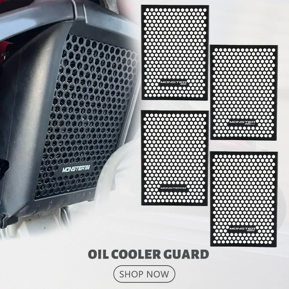 

Oil Cooler Guard Cover For Ducati Monster 796 2010-2016 Monster 1100 S EVO Radiator Guard Grille Water tank Protector Cover