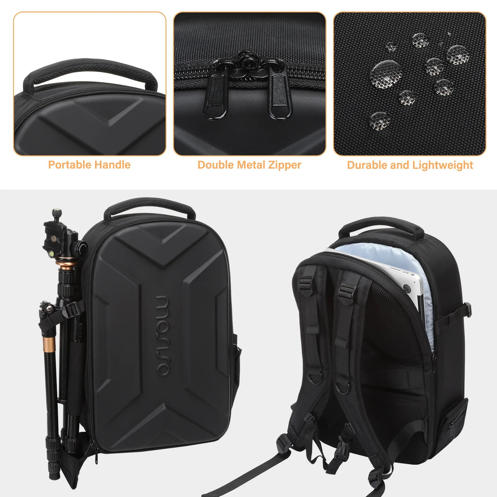 التصوير في الهواء الطلق سعة كبيرة كاميرا DSLR على ظهره حقيبة التخزين المتكاملة الطائرة بدون طيار حقيبة الكمبيوتر حقيبة كتف مزدوجة