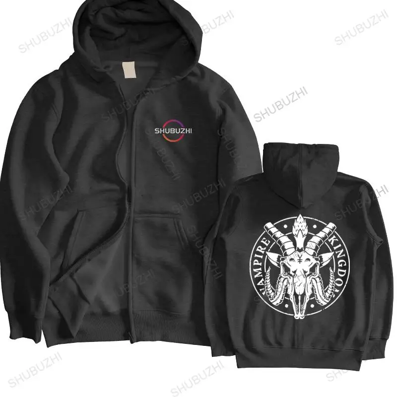 Baphomet Kingdom pullover Men Casual jacket Harajuku Occult Devil Satan hoody Streetwear Cotton sweatshirt coat Tops Clothing