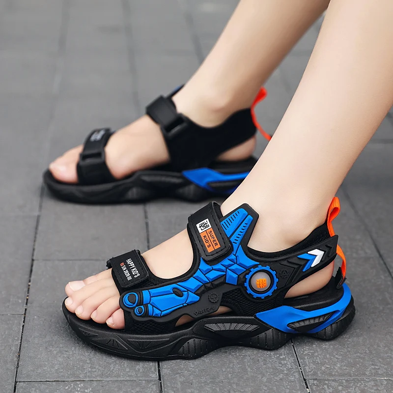 Sport Sandals Brand Breathable Cartoon Design Sandals For Boys Casual Beach Shoe Cute Soft Sole Student Kids Shoes Girl