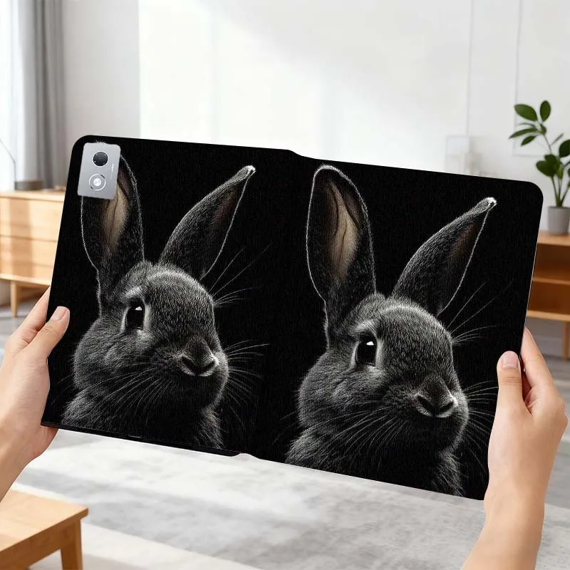 

Rabbit Creative Cute Pattern For Vivo Pad SE 11 5 3 2 Pro 12.3 13 12.1 11.5 Air IQOOPad Foldable Tablet Case Gift