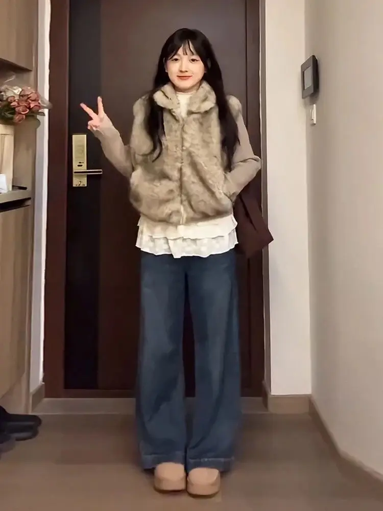 plus Size Women's Fce Lined Slim Fit Long Sve T-irt Lace Splice Waist Cinching Base Layer Top Trendy Autumn Wear